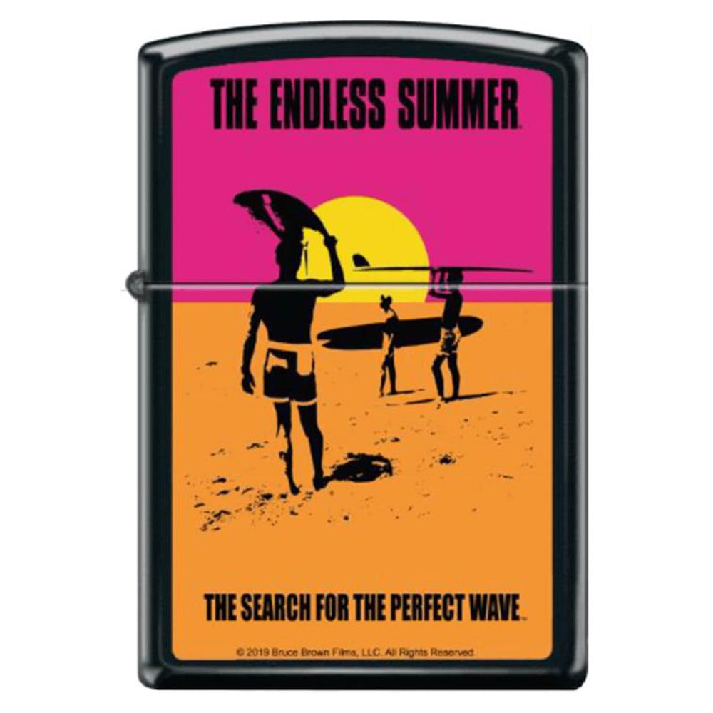 THE ENDLESS SUMMER - (60周年 ) - Black Matte Zippo Lighter
